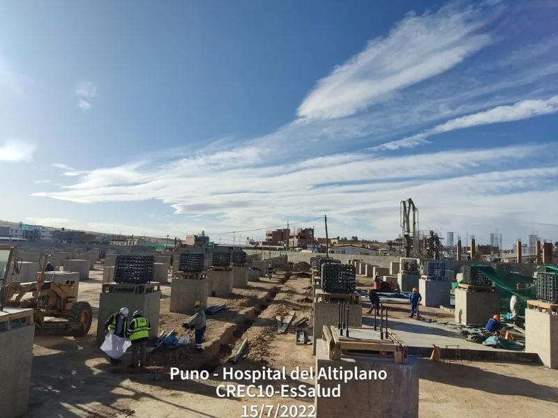 Hospital del Altiplano · Cimentación