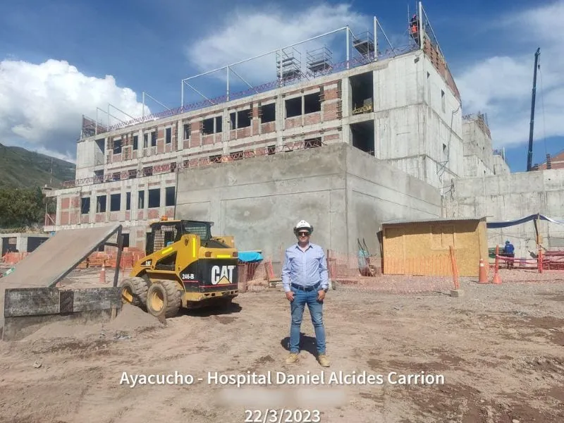 Hospital Daniel Alcides Carrión · Movimiento de tierra