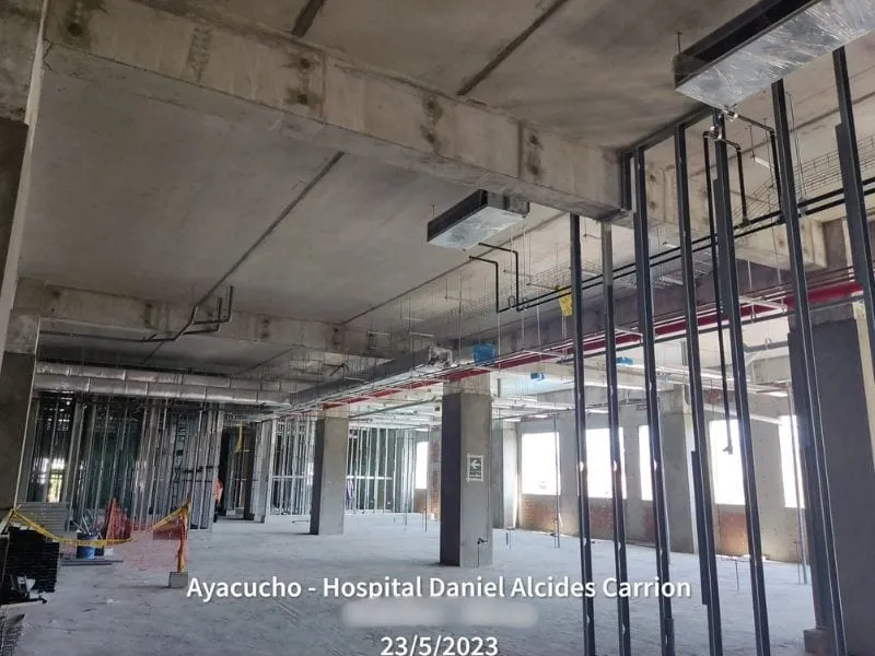 Hospital Daniel Alcides Carrión · Instalaciónes internas